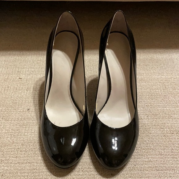 Nine West Shoes - Black patent leather closed toe heel.